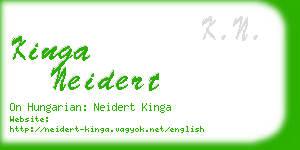 kinga neidert business card